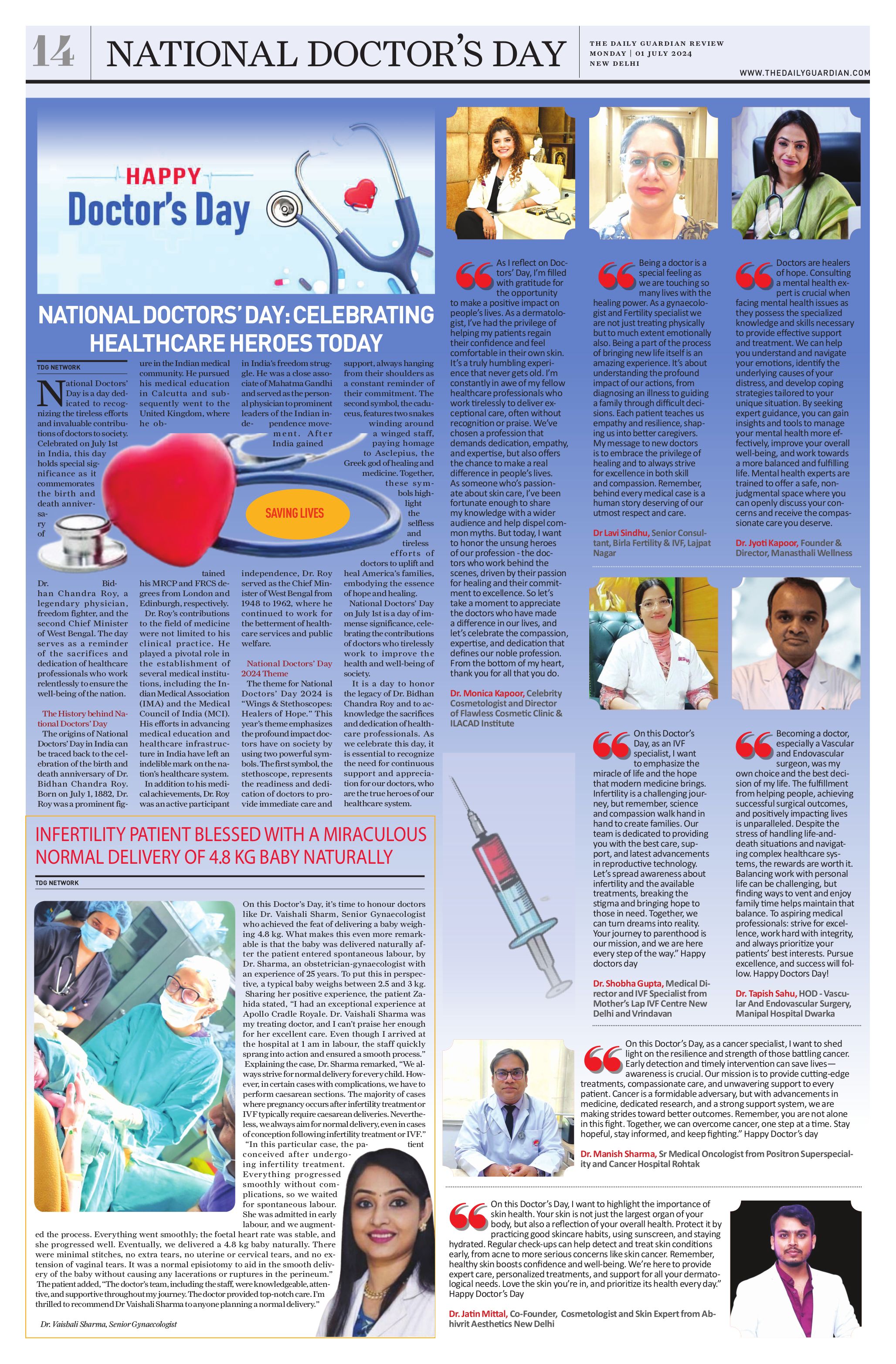 The Daily Guardian With Dr Vaishali Sharma MD (AIIMS)